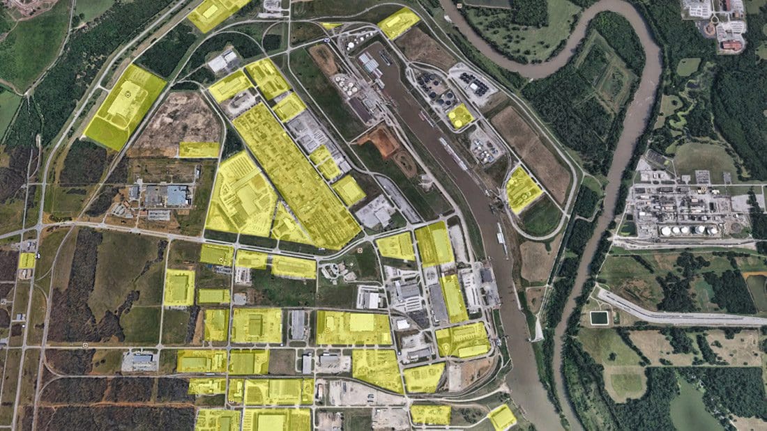 Map of the Port of Catoosa